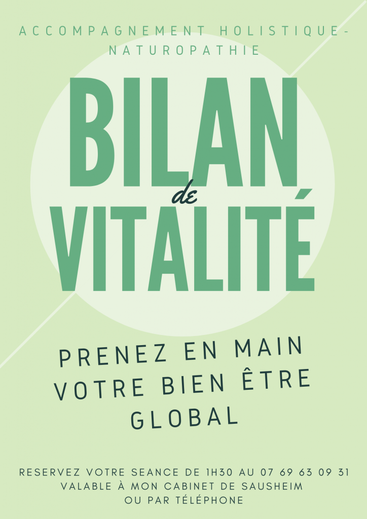 Bilan de vitalité naturopathie Morgane DEVEAUX Bilan de vitalité - bon cadeau naturopathie - Morgane DEVEAUX